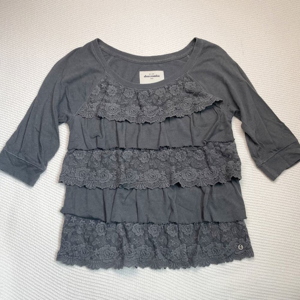 Abercrombie Kids Lace Tiered Shirt